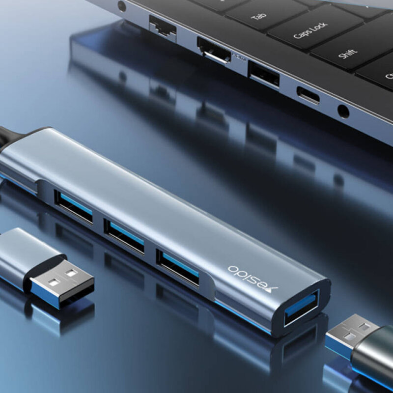 Docking Station USB la 4x USB Yesido, 5Gbps, HB18