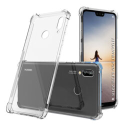 Husa Huawei P20 Lite Techsuit Shockproof Clear Silicone, transparenta
