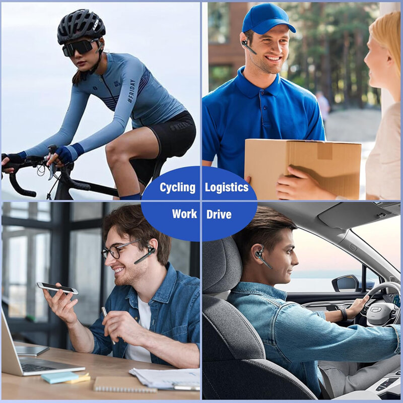 Casca Bluetooth 5.1. Dual-mic, ENC, Techsuit TalkZen G9, 500mAh