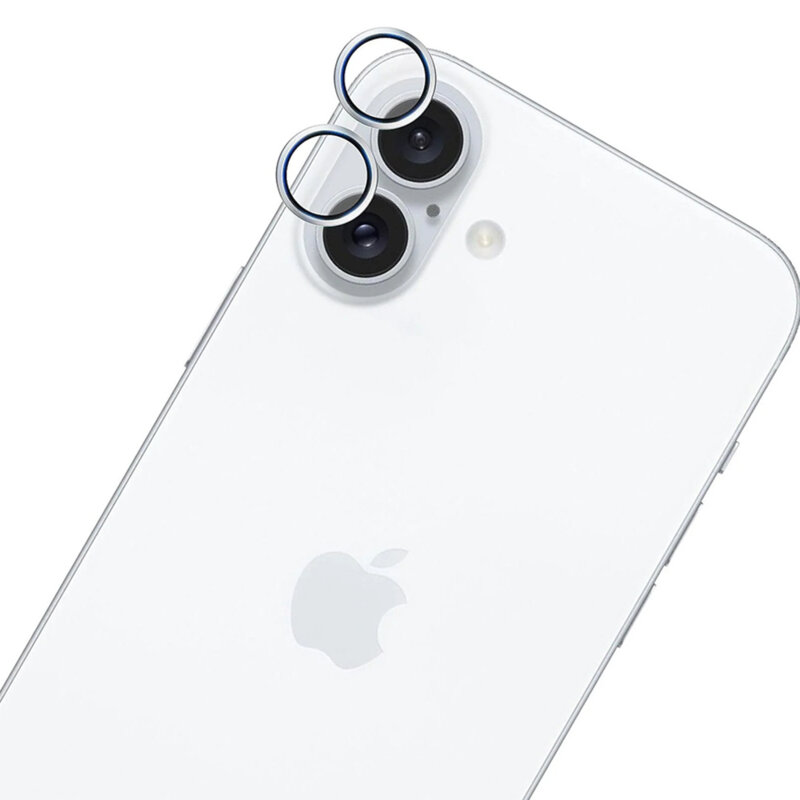 Folie iPhone 17 3mk Hardy Lens Protection Pro, argintiu