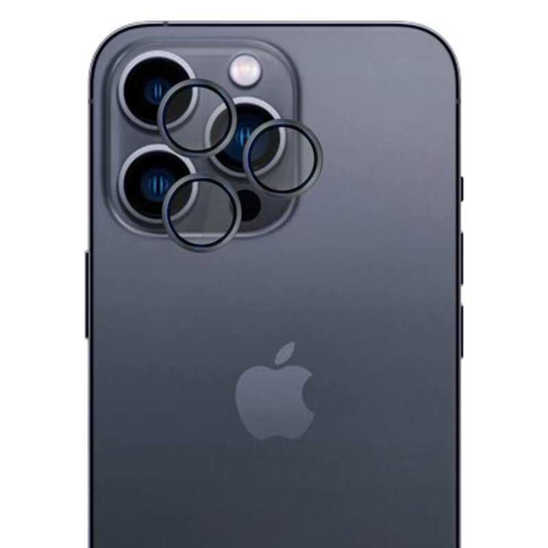 Folie iPhone 16 Pro 3mk Hardy Lens Protection Pro, negru