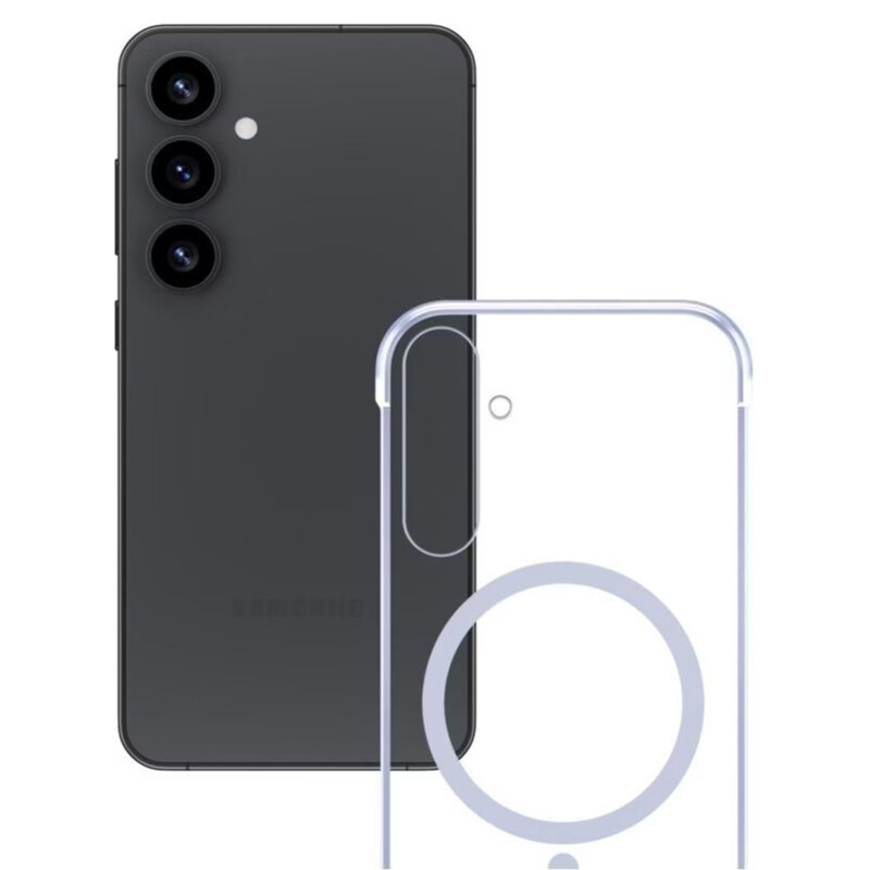 Husa Samsung Galaxy S25 3mk Just20g MagCase, transparenta