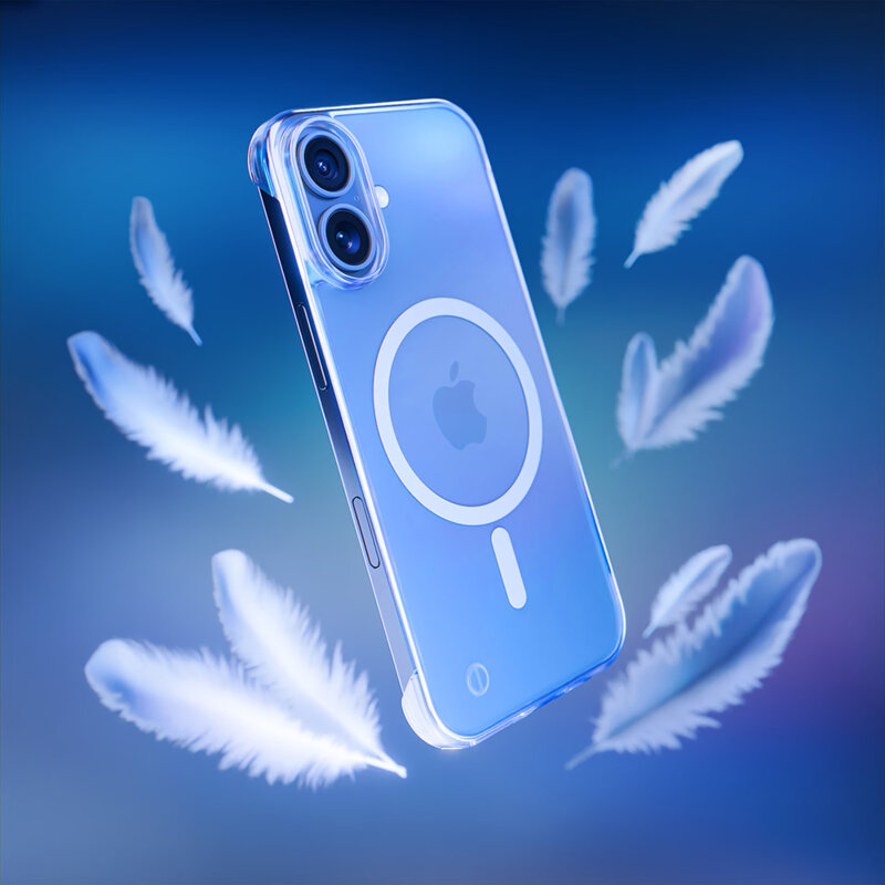 Husa iPhone 16 premium 3mk Just20g MagCase, transparent