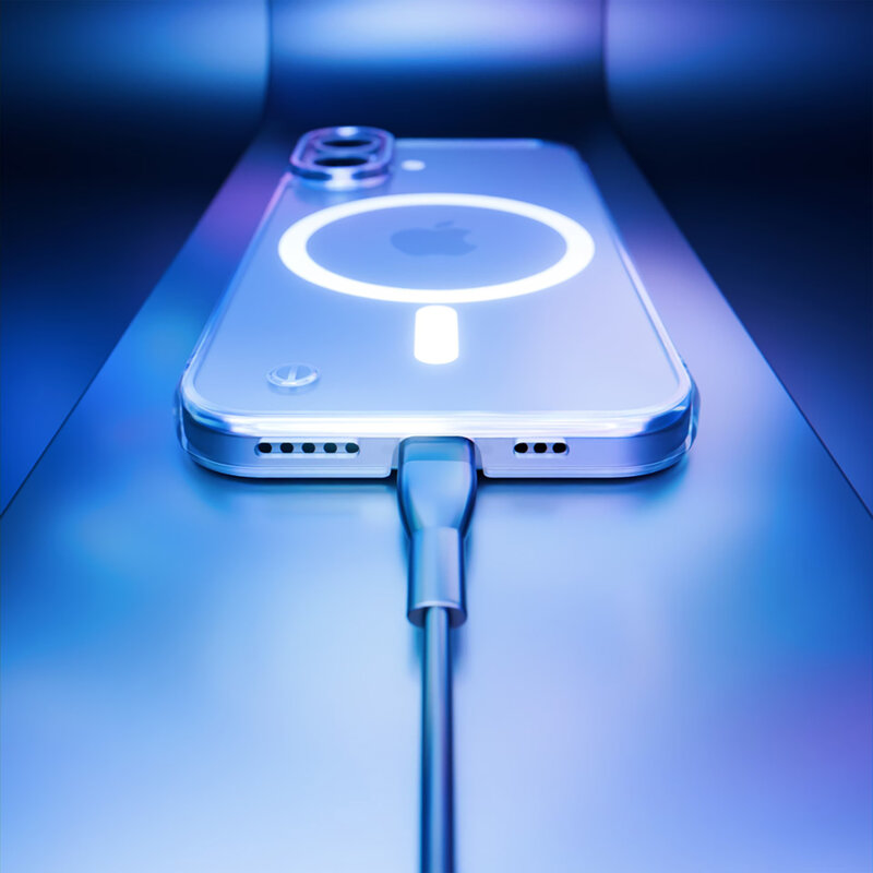 Husa iPhone 16 premium 3mk Just20g MagCase, transparent