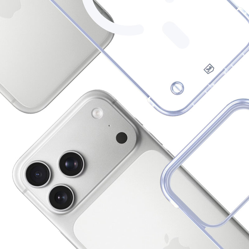 Husa iPhone 17 Pro Max 3mk Just20g MagCase, Transparent