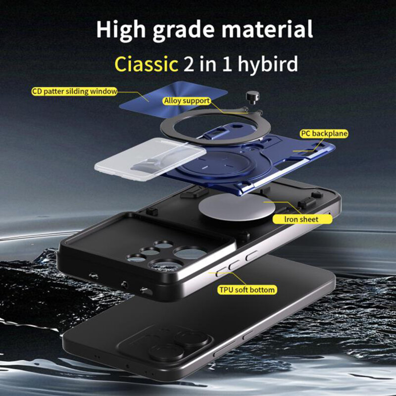 Husa Oppo Reno14 Pro Techsuit CamGuard Pro, negru