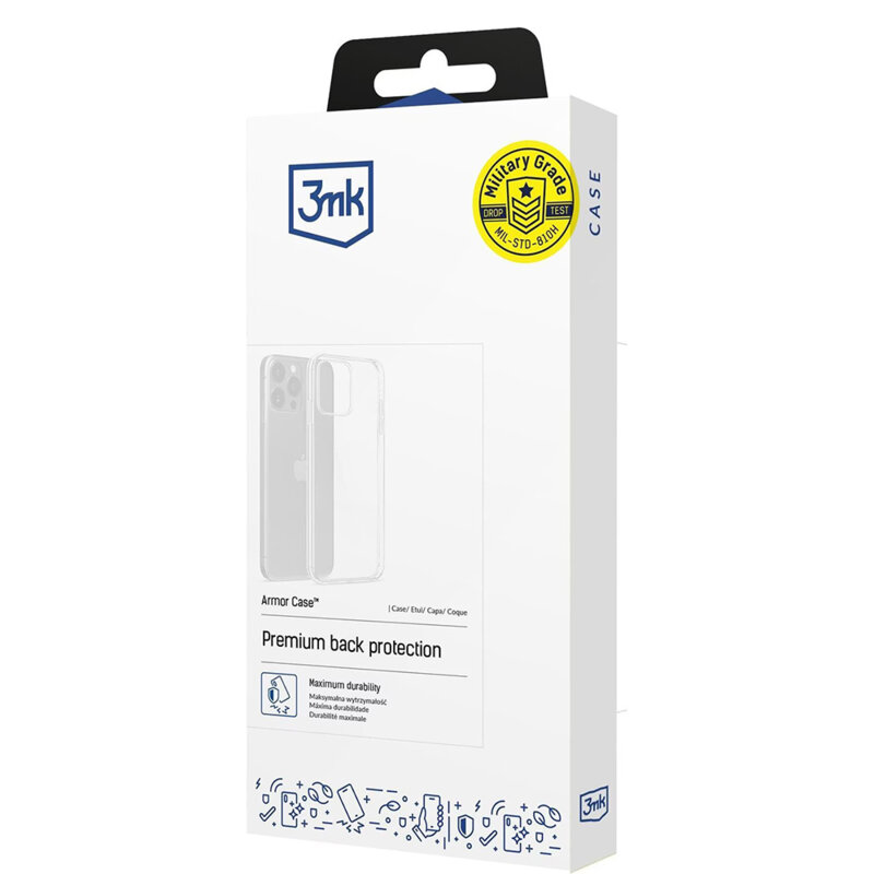 Husa Motorola Edge 60 3mk Armor Case, transparenta