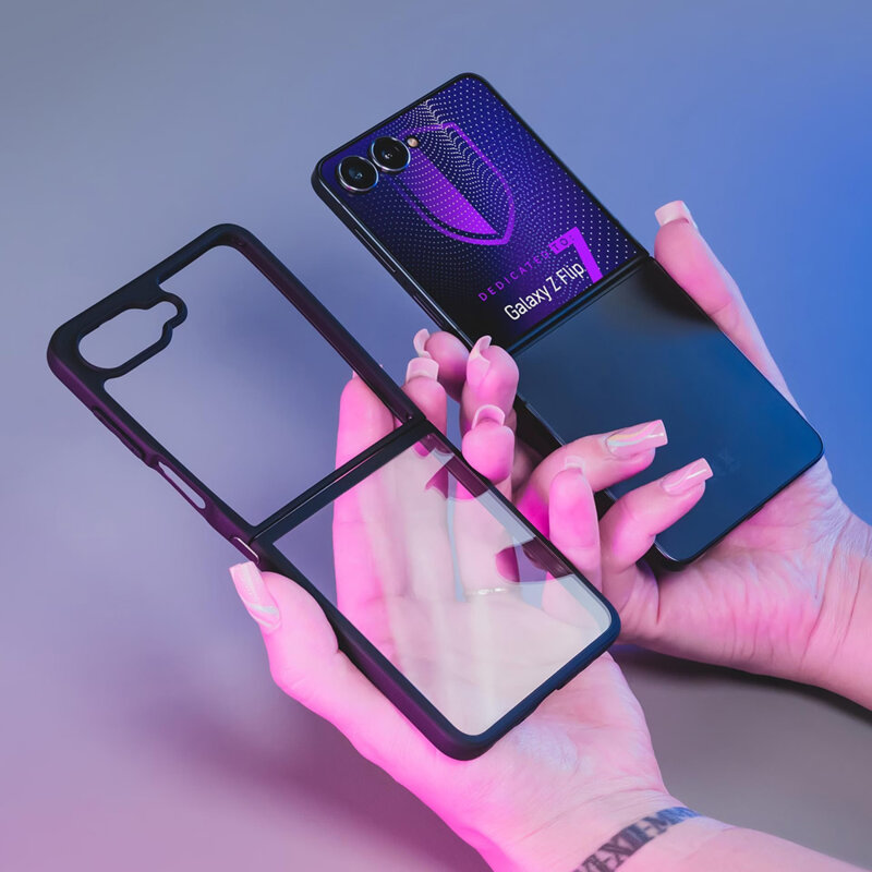 Husa Samsung Galaxy Z Flip7 3mk Satin Armor Case+, transparenta