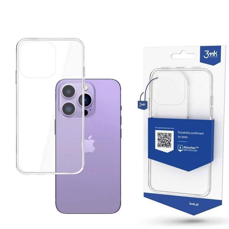 Husa iPhone 14 Pro Max 3mk Armor Case, transparenta