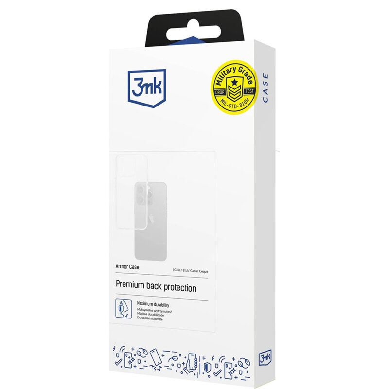Husa iPhone 14 3mk Armor Case, transparenta