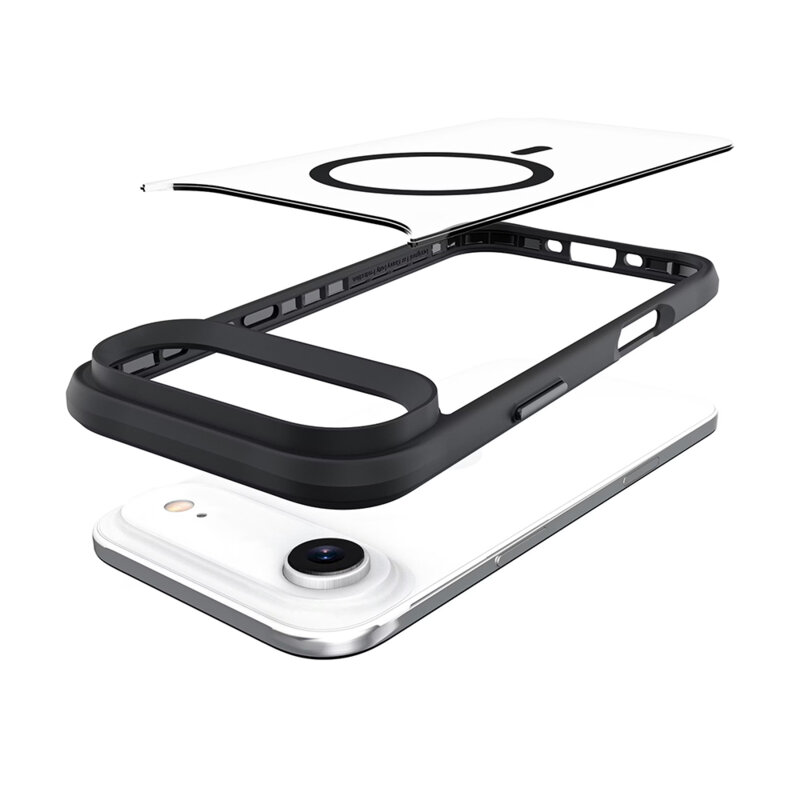 Husa iPhone 17 Air 3mk Satin Armor MagCase, negru