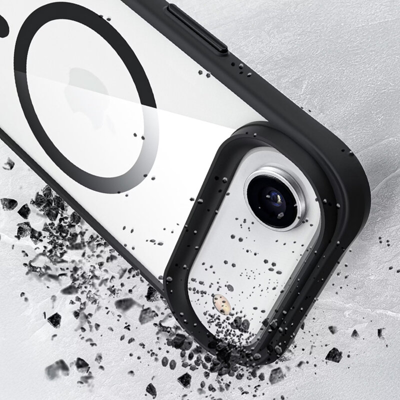 Husa iPhone 17 Air 3mk Satin Armor MagCase, negru