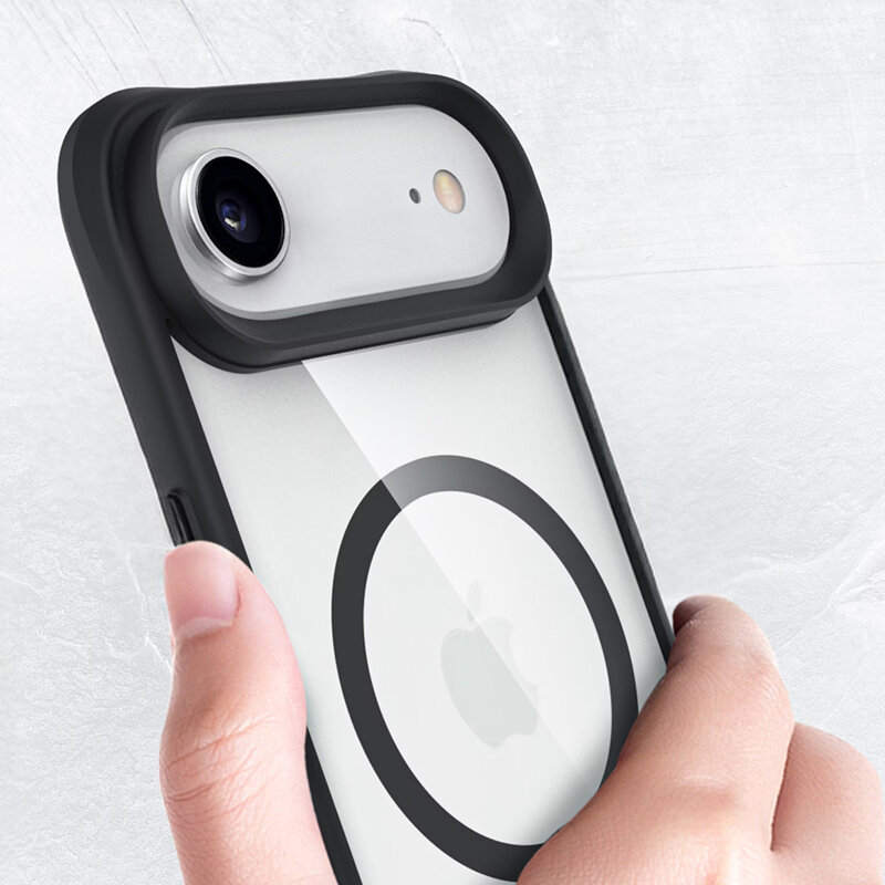 Husa iPhone 17 Air 3mk Satin Armor MagCase, negru