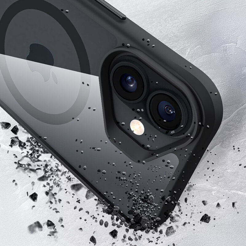 Husa iPhone 17 3mk Satin Armor MagCase, negru