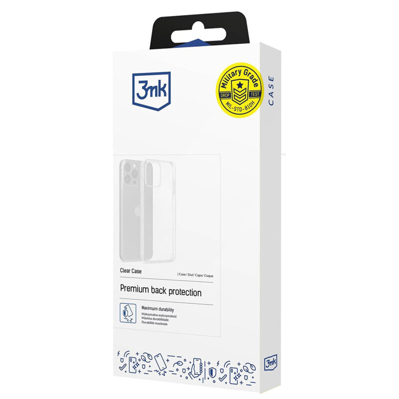 Husa iPhone 14 Pro 3mk Clear Case, transparenta