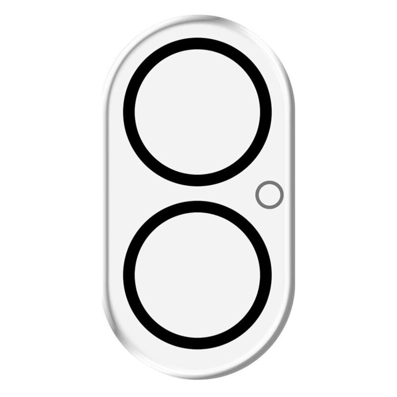 Folie iPhone 17 3mk Lens Pro Full Cover, negru/transparenta