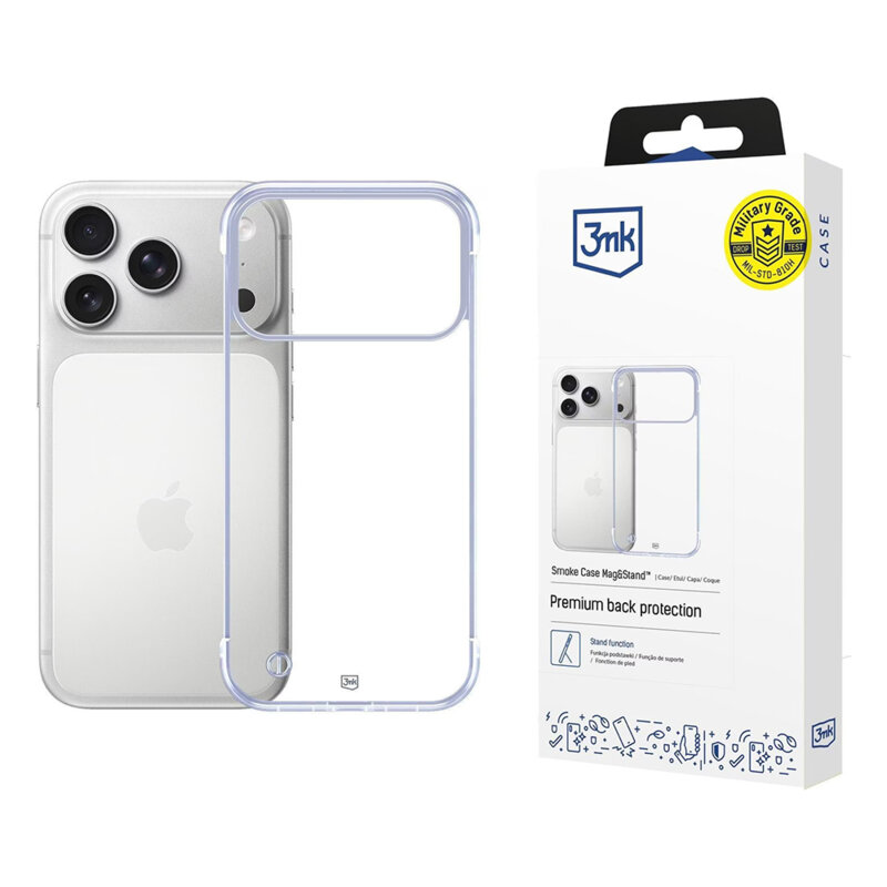 Husa iPhone 17 Pro Max 3mk Just20g Clear Case, Transparent