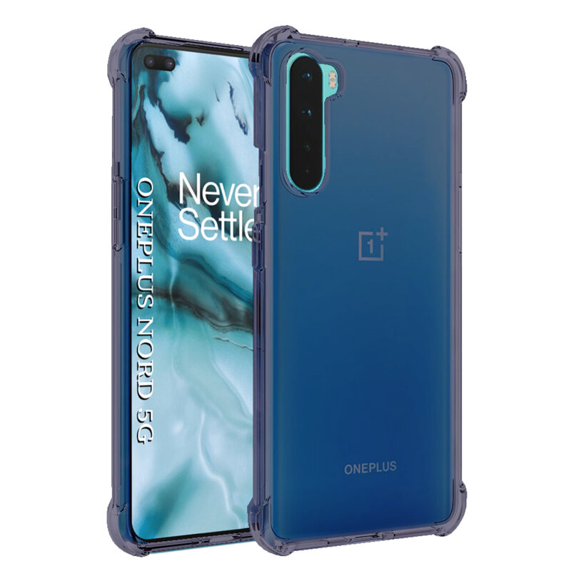 Husa OnePlus Nord 5G Techsuit Shockproof Clear Silicone, fumuriu