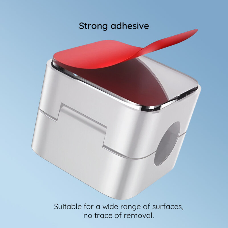 [Pachet 4x] Mini organizator cabluri cu clips magnetice Yesido, alb, C216