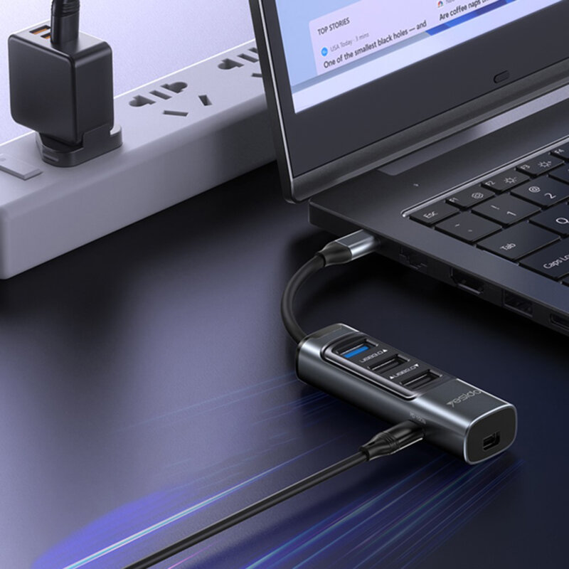 Hub Type-C la USB, USB-C, Mini DP, PD100W, 5in1 Yesido, HB24