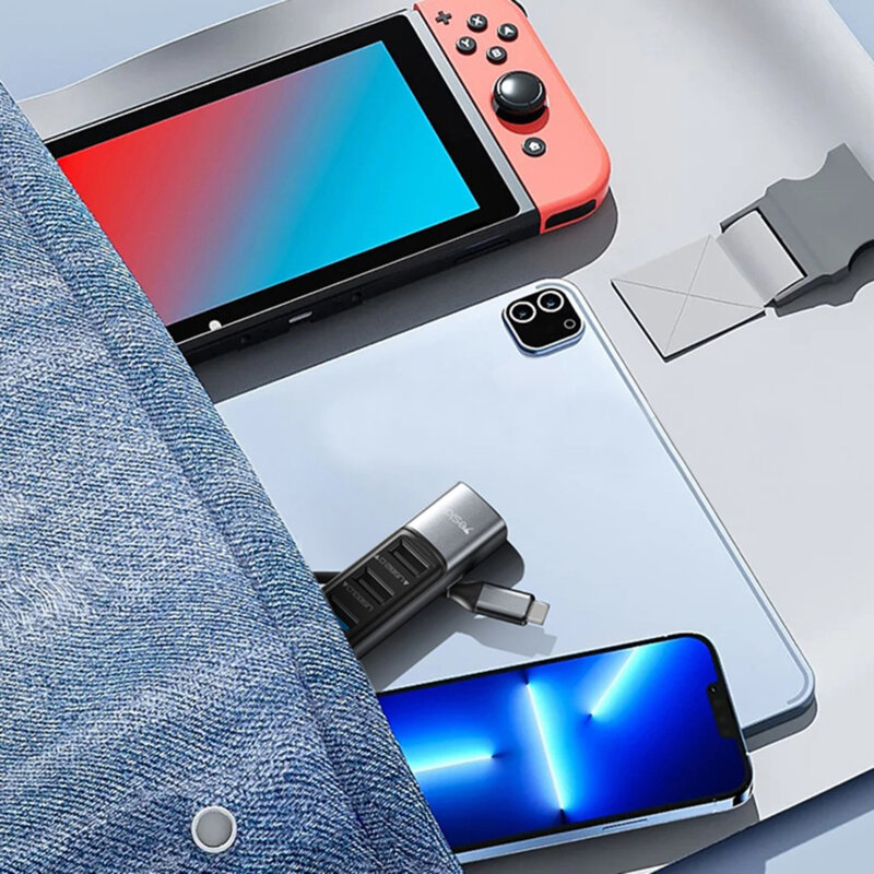 Hub Type-C la USB, USB-C, Mini DP, PD100W, 5in1 Yesido, HB24