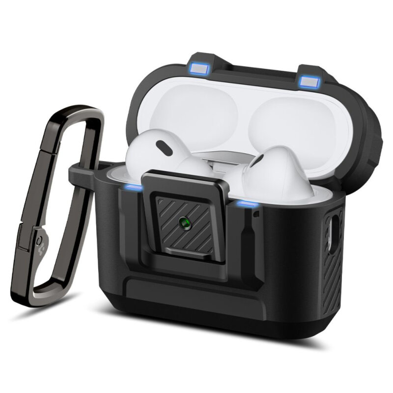 Apple AirPods Pro 3 Spigen Lock Fit, negru mat