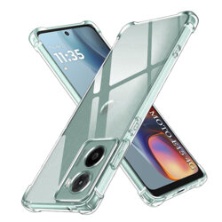 Husa Motorola Moto E15 Techsuit Shockproof Clear Silicone, transparenta