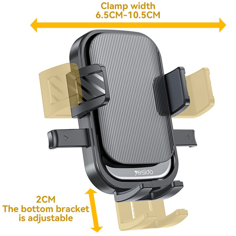 Suport auto pentru telefon 2in1, bord/parbriz, 360 Yesido C267