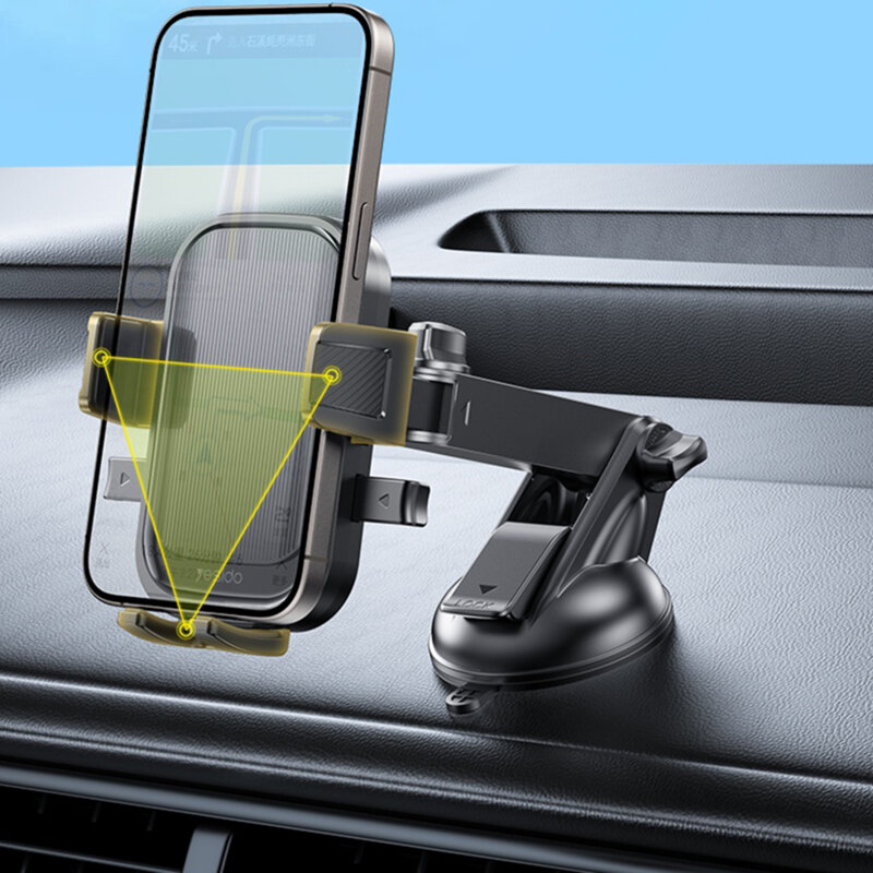 Suport auto pentru telefon 2in1, bord/parbriz, 360 Yesido C267