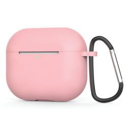 Husa AirPods 4 Techsuit Silicone Case, roz inchis