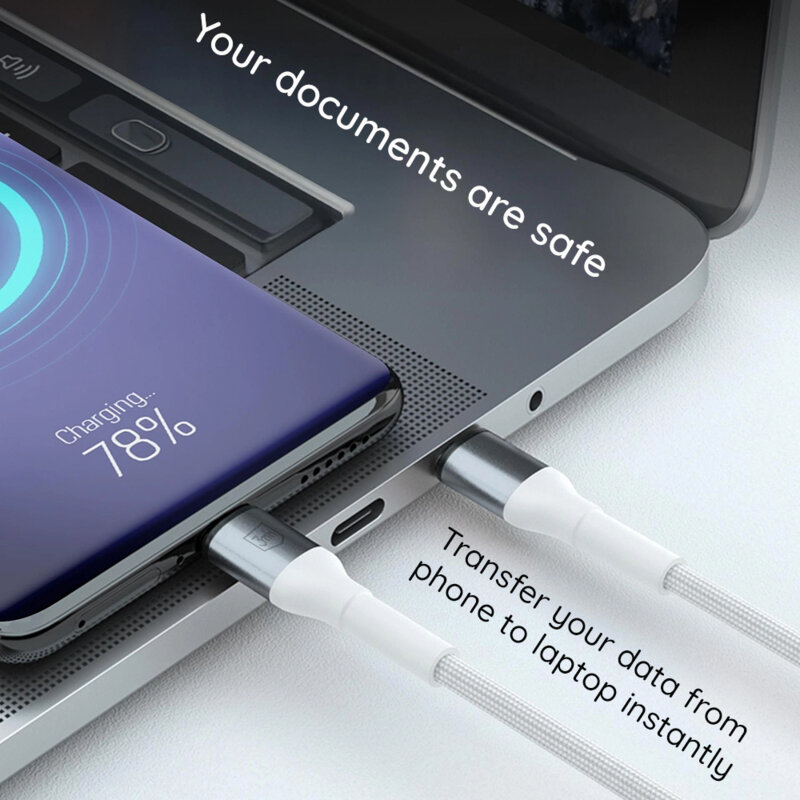 Cablu de incarcare Thunderbolt 4 3mk Hyper N, negru, 240W, 1m