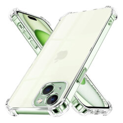 Husa iPhone 15 Plus Techsuit Shockproof Clear Silicone, transparenta
