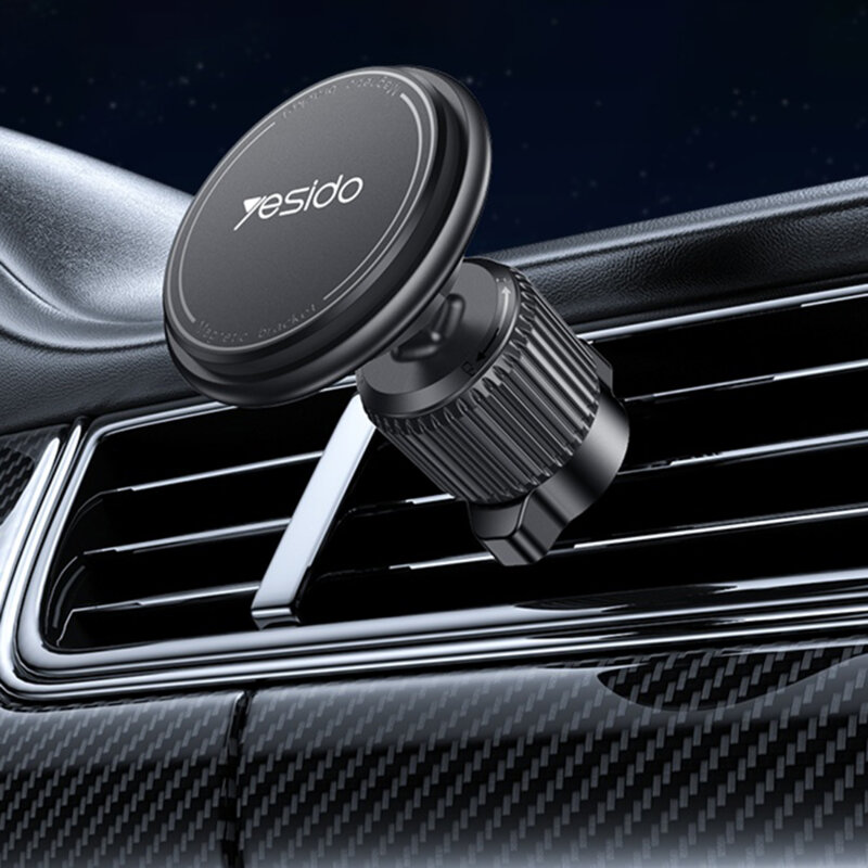 Suport auto magnetic pentru ventilatie, Barb Lock Yesido C252