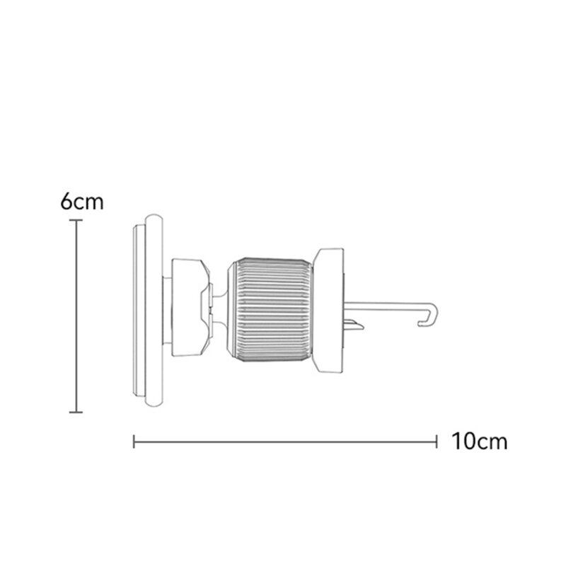 Suport auto magnetic pentru ventilatie, Barb Lock Yesido C252