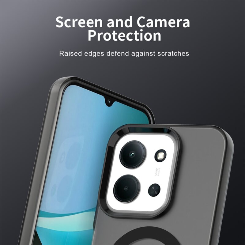 Husa Xiaomi Redmi 15C 4G Techsuit CandyCase MagSafe, negru