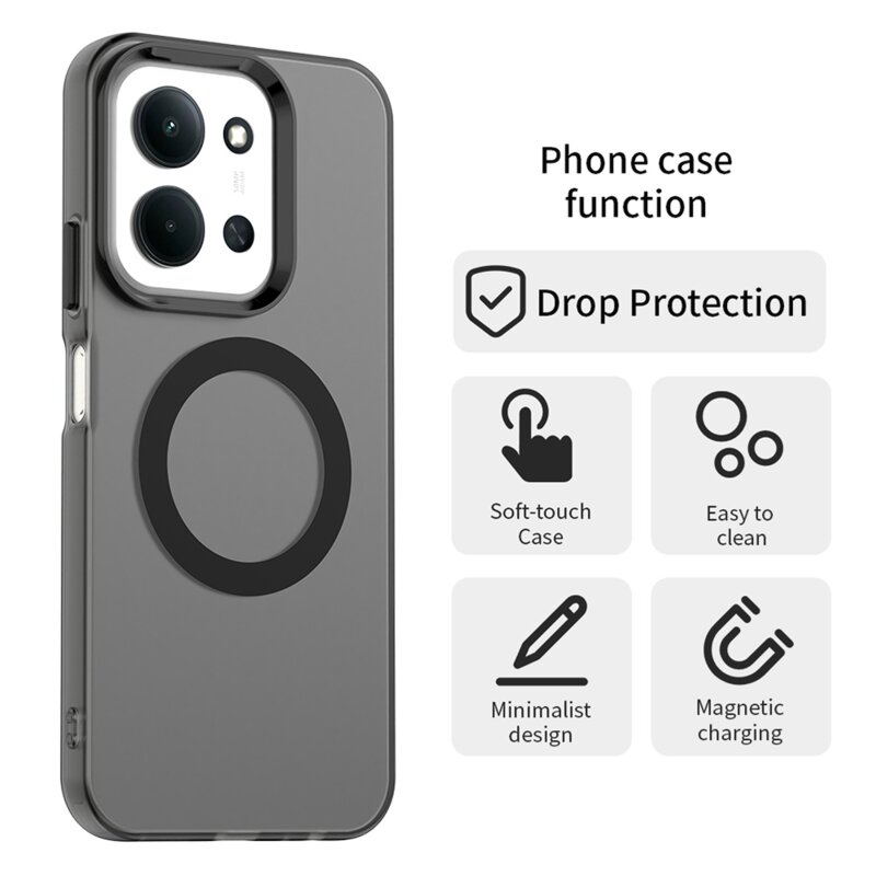 Husa Xiaomi Poco C85 4G Techsuit CandyCase MagSafe, negru