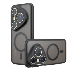 Husa Huawei Pura 80 Ultra Techsuit PureFrost MagSafe, negru frost