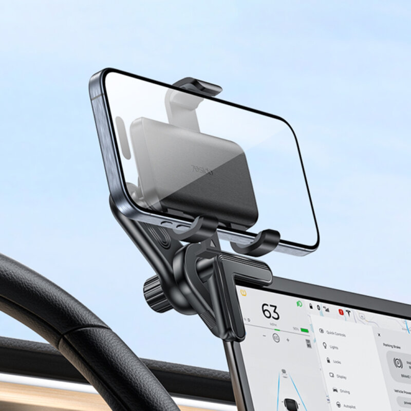 Suport auto pentru display, aplicare snap-on pe colt Yesido C250