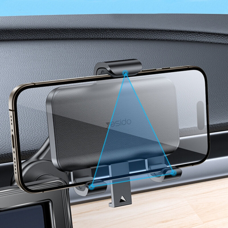 Suport auto pentru display, aplicare snap-on pe colt Yesido C250