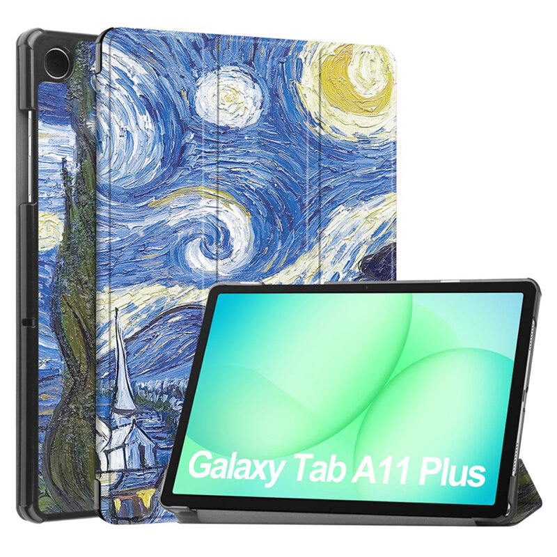 Husa Samsung Galaxy Tab A11 Plus Techsuit FoldPro, Starry Night