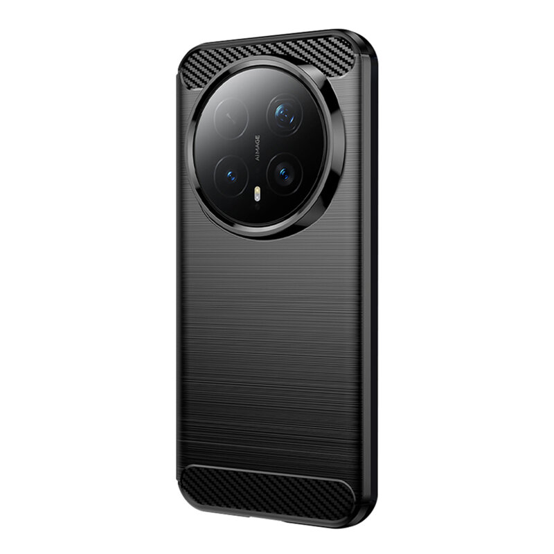 Husa Honor Magic8 Pro Techsuit Carbon Silicone, negru