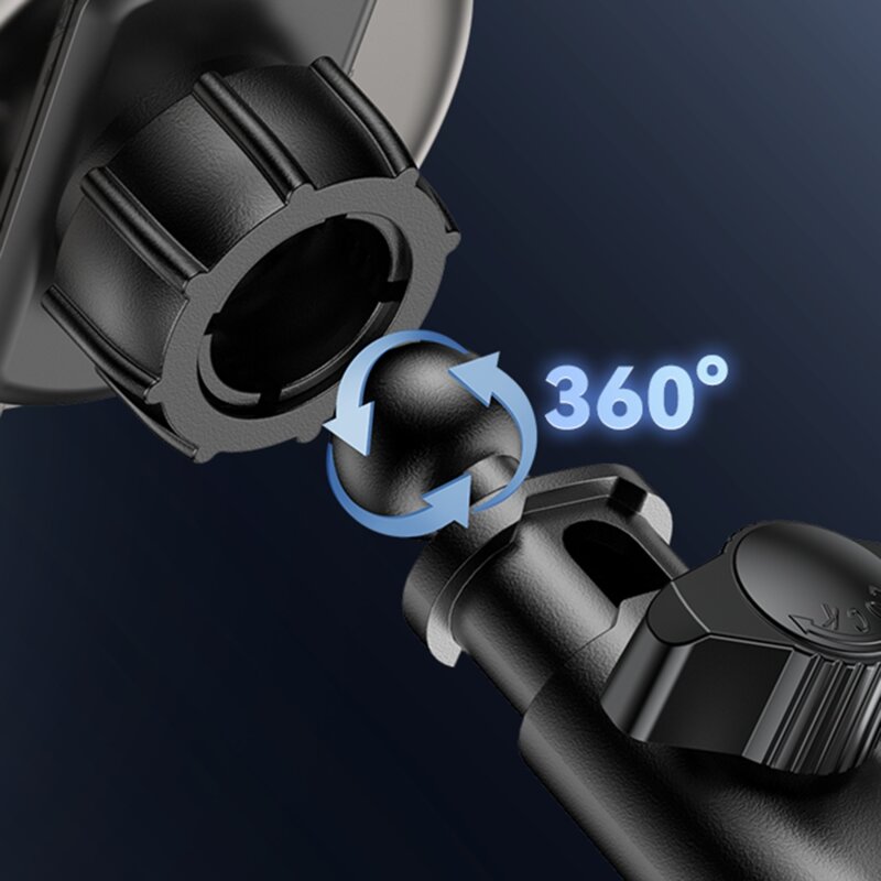 Suport auto cu incarcare wireless QI2.0 15W Yesido DS30, negru