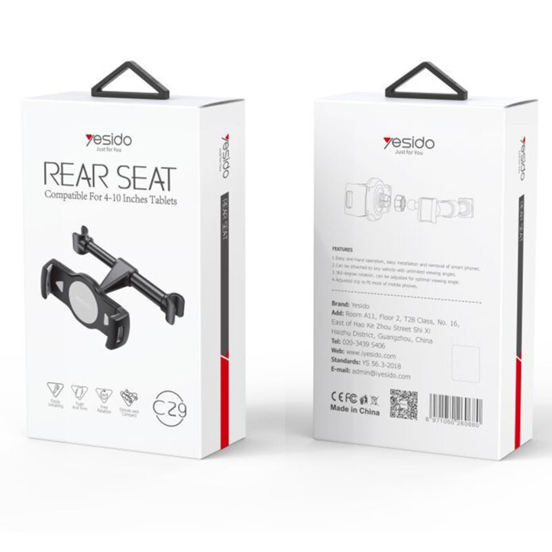 Suport auto universal pentru tetiera Yesido C29