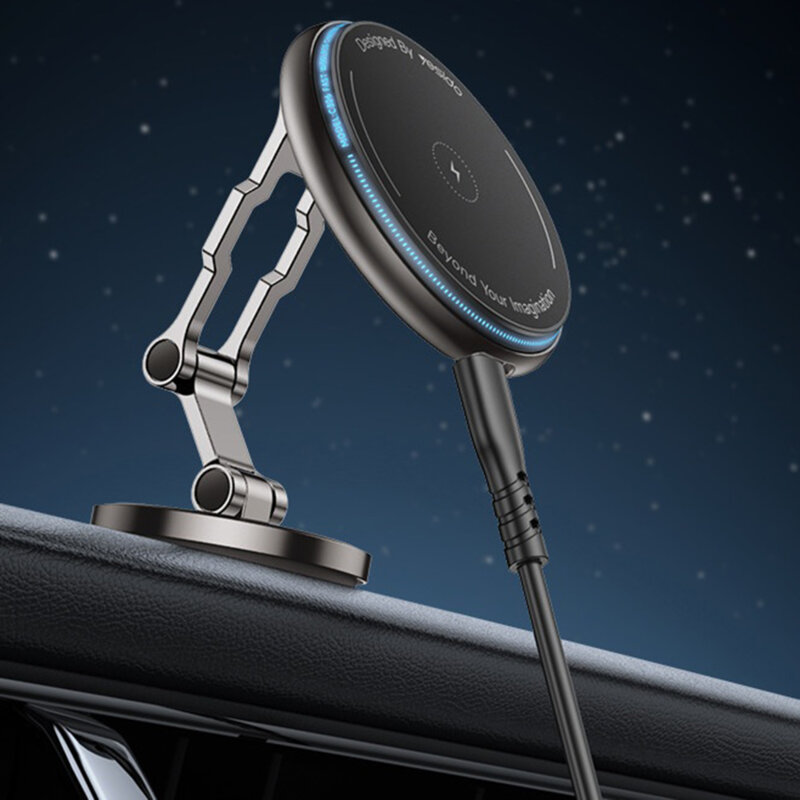 Suport auto magnetic pentru bord, 15W Yesido C306