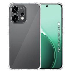 Husa Oppo Reno14 Techsuit Shockproof Clear Silicone, transparenta