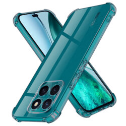 Husa Honor X8c Techsuit Shockproof Clear Silicone, fumuriu