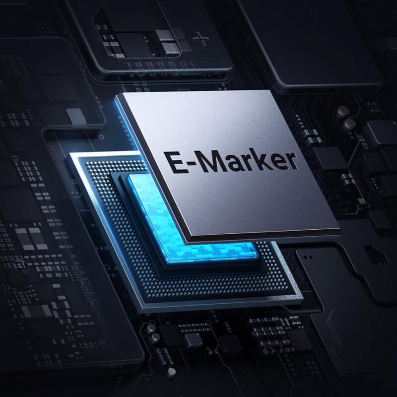 Cablu Type-C cu display LED Ugreen, 240W, 5A, 1m, gri, 65866