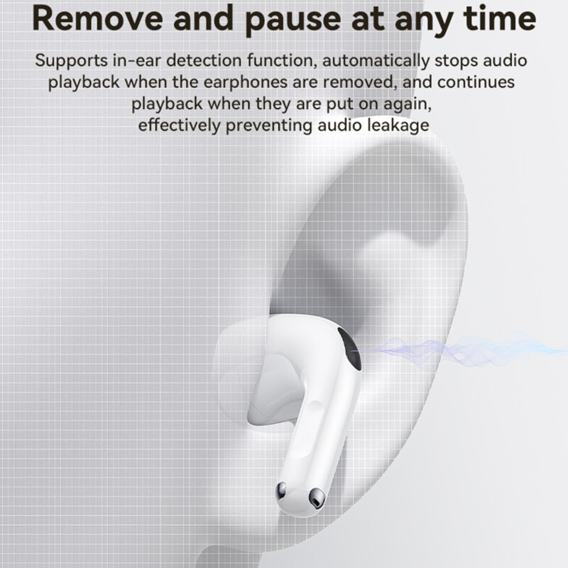 Casti airpod Bluetooth 5.4 cu ANC Yesido TWS32, 300mAh, alb