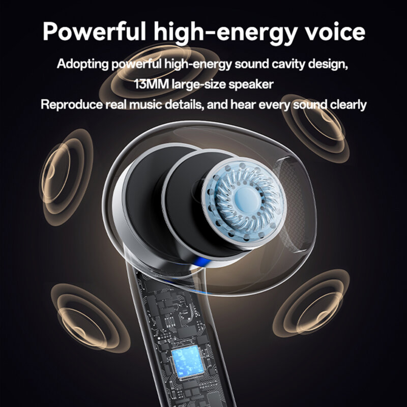 Casti airpod Bluetooth 5.4 cu ANC Yesido TWS32, 300mAh, alb