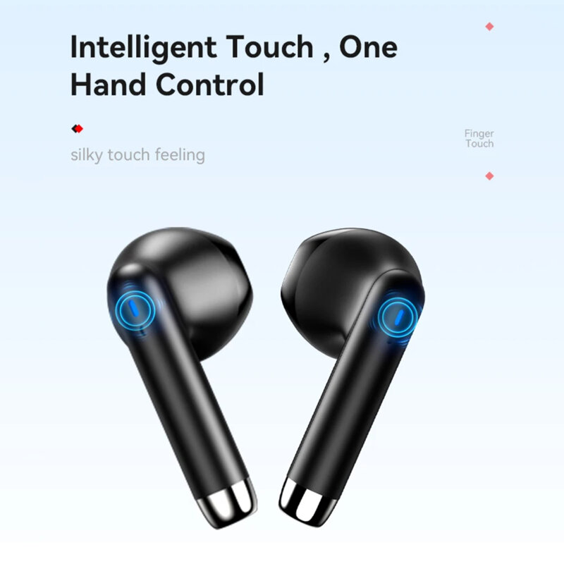 Casti Bluetooth cu display LED, touch Yesido TWS22, 400mAh, negru